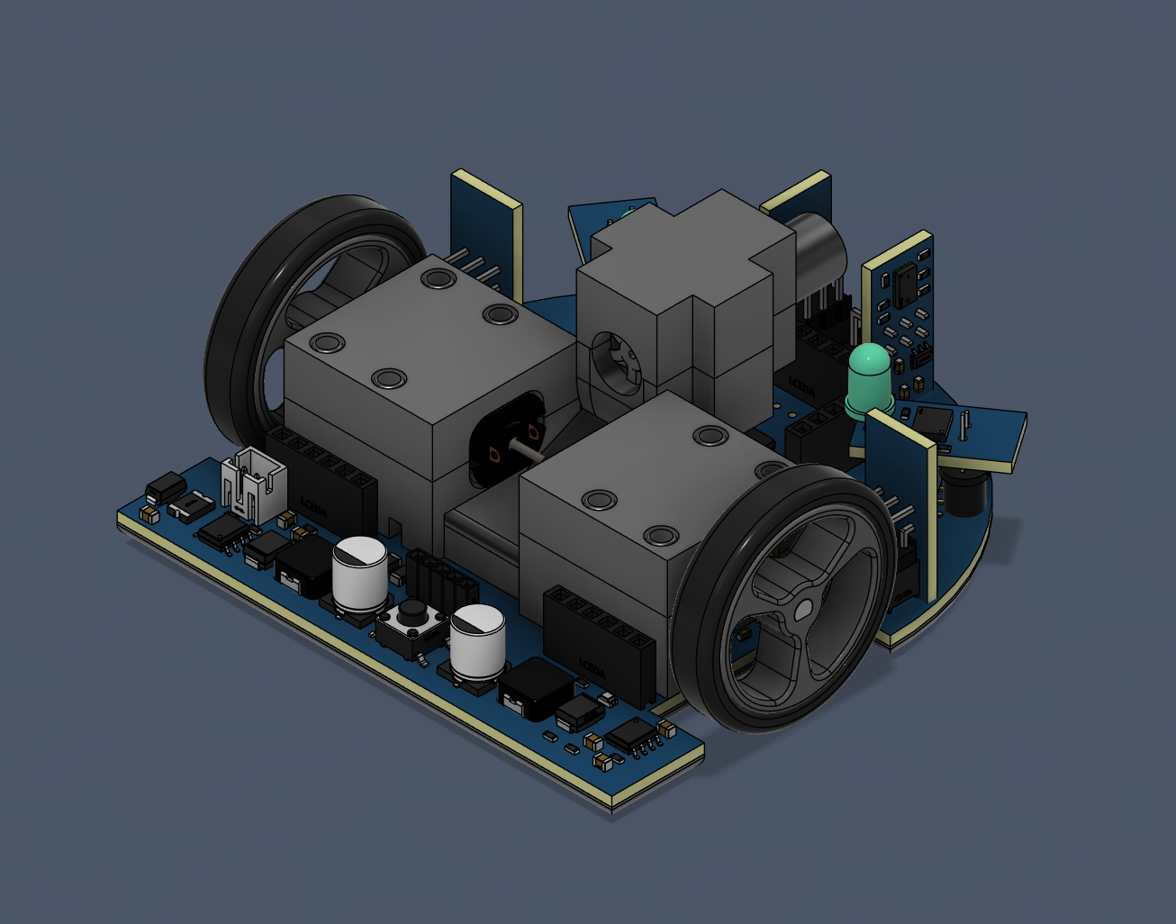 CAD-Ansicht der vierten MicroMouse Version